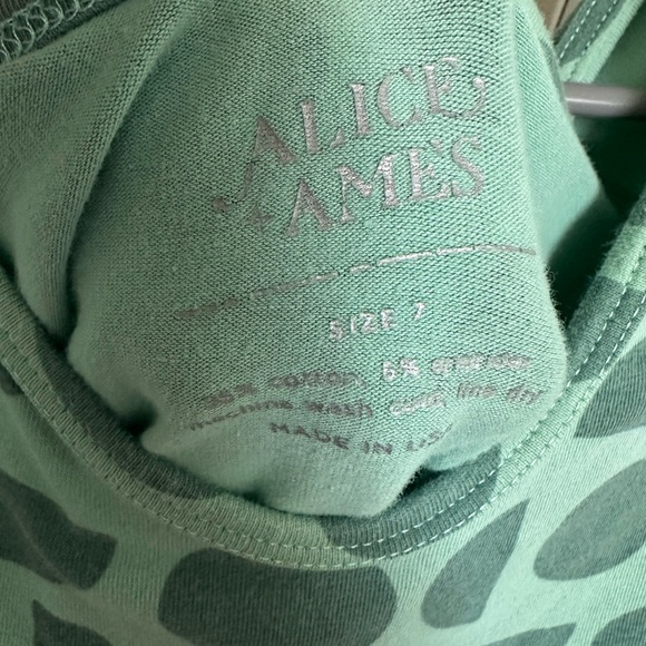 Alice + Ames Modern Ornaments Green Dress size 7 - Picture 4 of 5